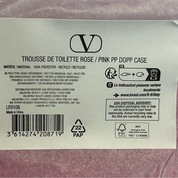 Valentino Pink Velvet Clutch with Embossed Logo NWOT - Picture 11 of 11